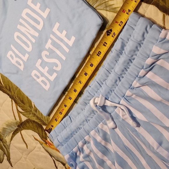 New 2pc 💯%COTTON Threadbare lounge coords PJ t-shirts & shorts #A181J - Picture 8 of 10